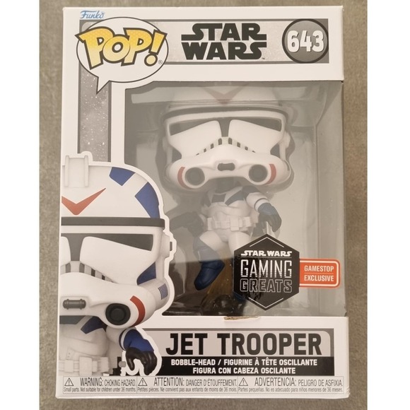 Funko Pop! Star Wars: Jet Trooper #643 Gamestop Exclusive Vinyl Figure New